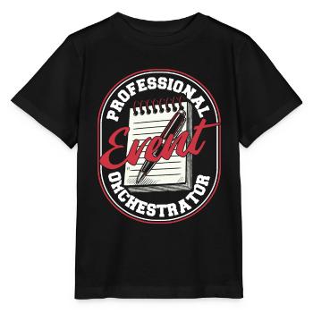 Event planner - Stanley/Stella MINI CREATOR Kids’ T-Shirt - black - Front - Mikhail (115cm)