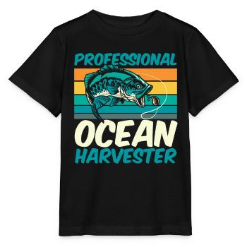 Fisherman - Stanley/Stella MINI CREATOR Kids’ T-Shirt - black - Front - Mikhail (115cm)