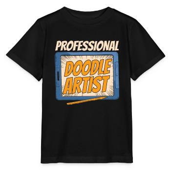 Dessinateur - T-shirt bio MINI CREATOR Stanley/Stella Enfant - noir - Devant - Mikhail (115cm)