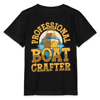 Constructeurs de bateaux - T-shirt bio MINI CREATOR Stanley/Stella Enfant - noir - Devant - Mikhail (115cm)