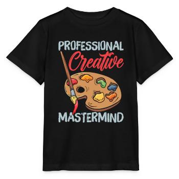 Art Director - Stanley/Stella Kinder T-Shirt MINI CREATOR  - Schwarz - Vorne - Mikhail (115cm)