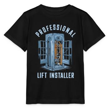 Installateur d’ascenseur - T-shirt bio MINI CREATOR Stanley/Stella Enfant - noir - Devant - Mikhail (115cm)