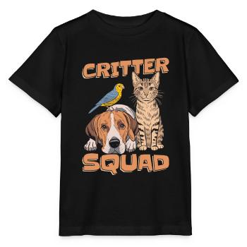Animal keeper cadre - Stanley/Stella MINI CREATOR Kids’ T-Shirt - black - Front - Mikhail (115cm)