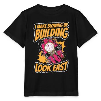Expert en démolition - T-shirt bio MINI CREATOR Stanley/Stella Enfant - noir - Devant - Mikhail (115cm)