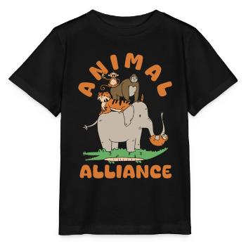 Animal keeper team - Stanley/Stella MINI CREATOR Kids’ T-Shirt - black - Front - Mikhail (115cm)