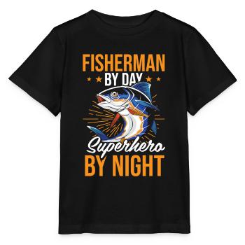 Fisherman - Stanley/Stella MINI CREATOR Kids’ T-Shirt - black - Front - Mikhail (115cm)