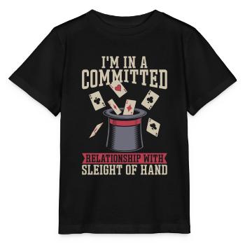 Card tricks - Stanley/Stella MINI CREATOR Kids’ T-Shirt - black - Front - Mikhail (115cm)