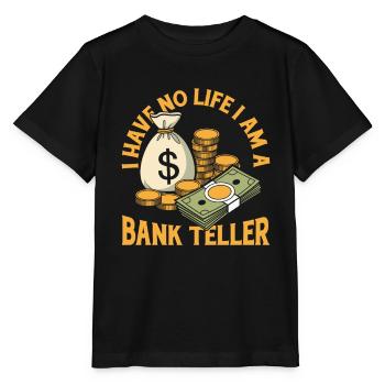 Employé de banque - T-shirt bio MINI CREATOR Stanley/Stella Enfant - noir - Devant - Mikhail (115cm)