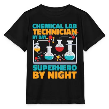 Assistant de laboratoire chimique - T-shirt bio MINI CREATOR Stanley/Stella Enfant - noir - Devant - Mikhail (115cm)