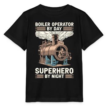 Boiler operators - Stanley/Stella MINI CREATOR Kids’ T-Shirt - black - Front - Mikhail (115cm)