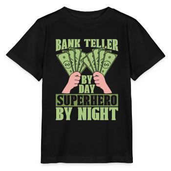 Employé de banque - T-shirt bio MINI CREATOR Stanley/Stella Enfant - noir - Devant - Mikhail (115cm)