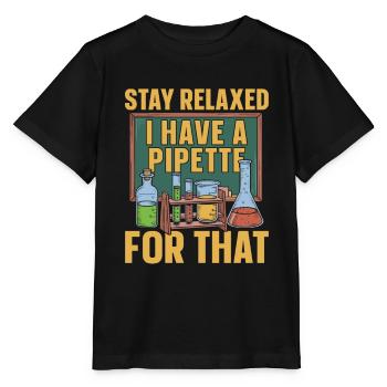 Assistant de laboratoire chimique - T-shirt bio MINI CREATOR Stanley/Stella Enfant - noir - Devant - Mikhail (115cm)