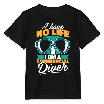 Commercial diver - Stanley/Stella MINI CREATOR Kids’ T-Shirt - black - Front - Mikhail (115cm)