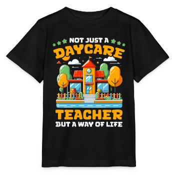 Institutrice de maternelle, assistante maternelle, assistante maternelle - T-shirt bio MINI CREATOR Stanley/Stella Enfant - noir - Devant - Mikhail (115cm)