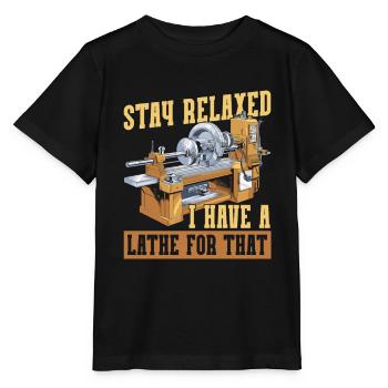 Tourneur sur bois - T-shirt bio MINI CREATOR Stanley/Stella Enfant - noir - Devant - Mikhail (115cm)