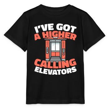 Elevator Elevator - Stanley/Stella MINI CREATOR Kids’ T-Shirt - black - Front - Mikhail (115cm)