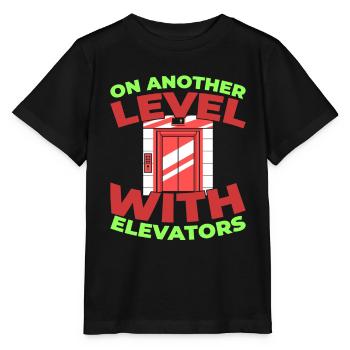 Elevator Elevator - Stanley/Stella MINI CREATOR Kids’ T-Shirt - black - Front - Mikhail (115cm)