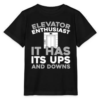 Elevator Elevator - Stanley/Stella MINI CREATOR Kids’ T-Shirt - black - Front - Mikhail (115cm)