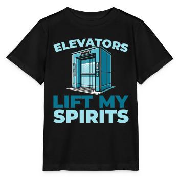 Elevator Elevator - Stanley/Stella MINI CREATOR Kids’ T-Shirt - black - Front - Mikhail (115cm)