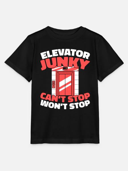 Fahrstuhl Aufzug - Stanley/Stella Kinder T-Shirt MINI CREATOR  - Schwarz