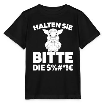 Porc Éleveur de porcs - T-shirt bio MINI CREATOR Stanley/Stella Enfant - noir - Devant - Mikhail (115cm)