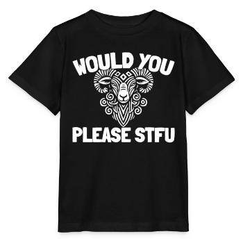 Sheep Stfu Would You Please Shut Up - Stanley/Stella MINI CREATOR Kids’ T-Shirt - black - Front - Mikhail (115cm)