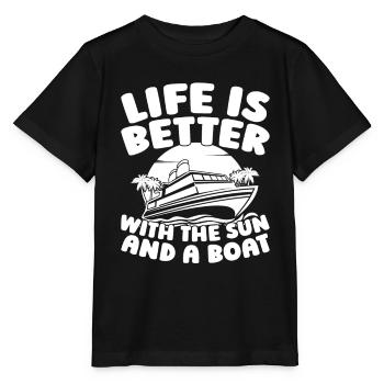 Kreuzfahrt - Stanley/Stella Kinder T-Shirt MINI CREATOR  - Schwarz - Vorne - Mikhail (115cm)