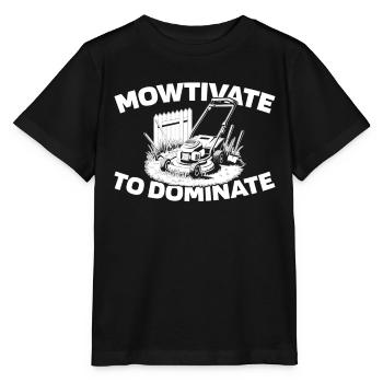 Rasenmäher Mähen - Stanley/Stella Kinder T-Shirt MINI CREATOR  - Schwarz - Vorne - Mikhail (115cm)