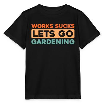 Hobbygärtner Garten - Stanley/Stella Kinder T-Shirt MINI CREATOR  - Schwarz - Vorne - Mikhail (115cm)