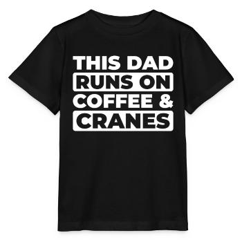 Crane Operator Crane Operator Coffee Father Dad - Stanley/Stella MINI CREATOR Kids’ T-Shirt - black - Front - Mikhail (115cm)