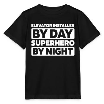 Installateur d’ascenseur - T-shirt bio MINI CREATOR Stanley/Stella Enfant - noir - Devant - Mikhail (115cm)