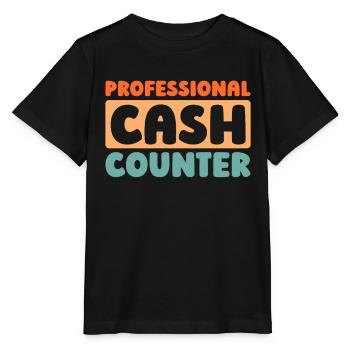 Employé de banque - T-shirt bio MINI CREATOR Stanley/Stella Enfant - noir - Devant - Mikhail (115cm)
