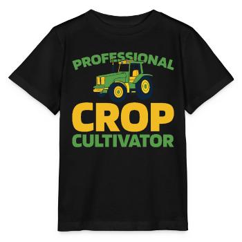 Agriculteur Agriculteur - T-shirt bio MINI CREATOR Stanley/Stella Enfant - noir - Devant - Mikhail (115cm)