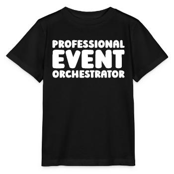Organisateur d’événements - T-shirt bio MINI CREATOR Stanley/Stella Enfant - noir - Devant - Mikhail (115cm)