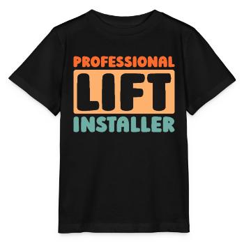 Installateur d’ascenseur - T-shirt bio MINI CREATOR Stanley/Stella Enfant - noir - Devant - Mikhail (115cm)