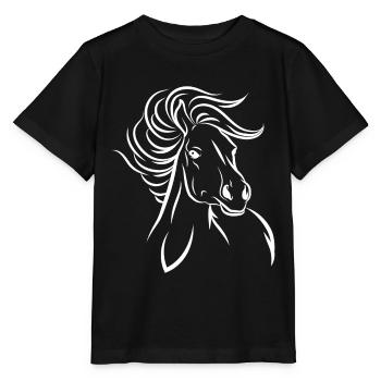 Horse horse - Stanley/Stella MINI CREATOR Kids’ T-Shirt - black - Front - Mikhail (115cm)