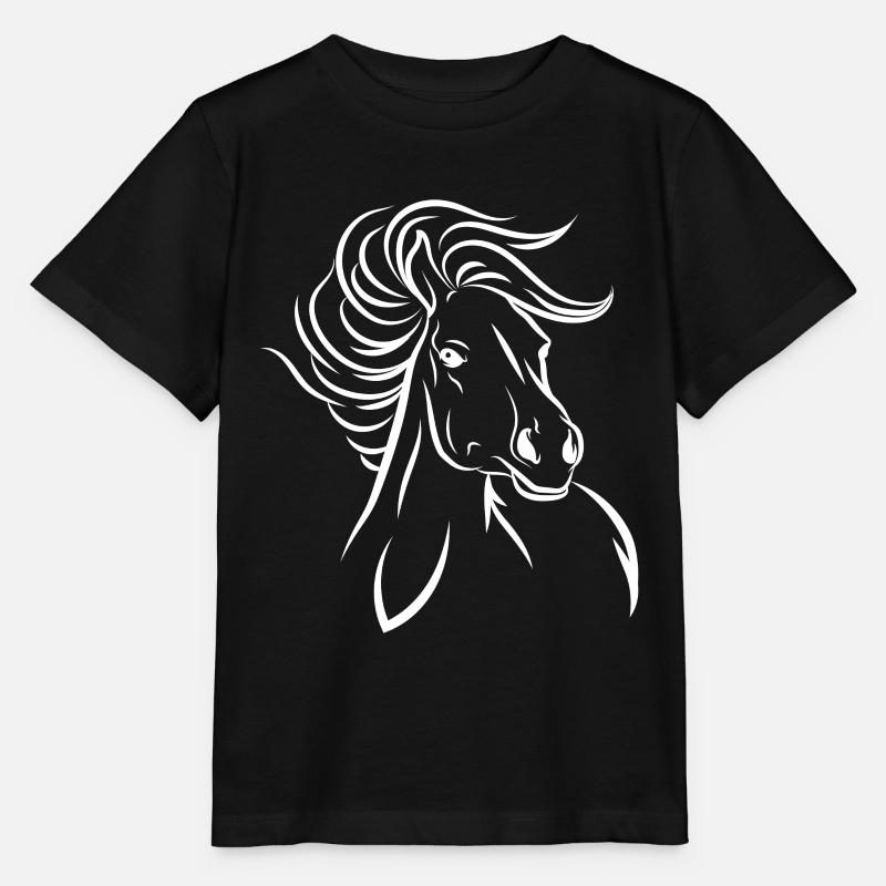 Cheval cheval - T-shirt bio MINI CREATOR Stanley/Stella Enfant - noir