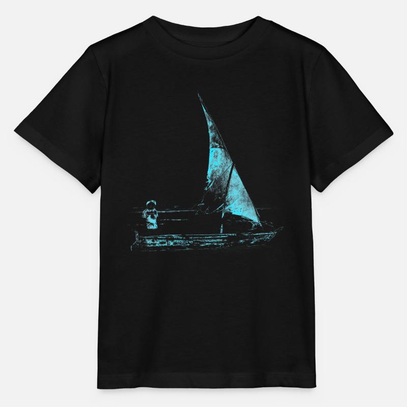 Segelboot - Stanley/Stella Kinder T-Shirt MINI CREATOR  - Schwarz
