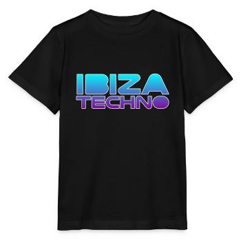Ibiza Techno - T-shirt bio MINI CREATOR Stanley/Stella Enfant - noir - Devant - Mikhail (115cm)