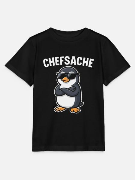 Chefsache Pinguin - Stanley/Stella Kinder T-Shirt MINI CREATOR  - Schwarz