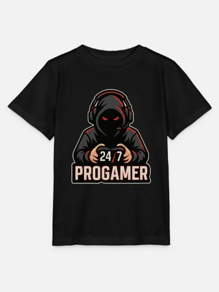 24/7 Allzeit Gamer - Stanley/Stella Kinder T-Shirt MINI CREATOR  - Schwarz