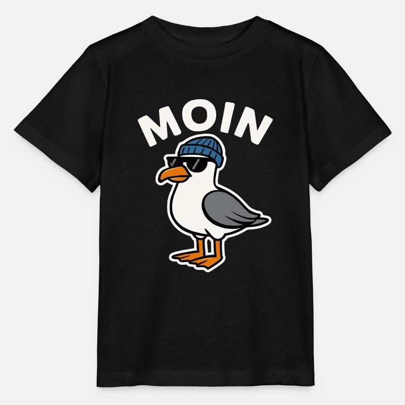 Moin Möwe - Stanley/Stella Kinder T-Shirt MINI CREATOR - Schwarz