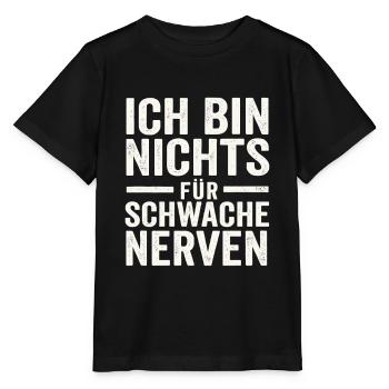 Je ne suis pas pour les âmes sensibles - T-shirt bio MINI CREATOR Stanley/Stella Enfant - noir - Devant - Mikhail (115cm)