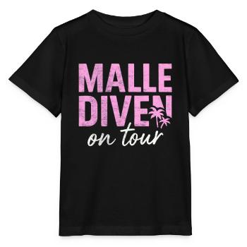 Malle Diven on Tour – Girls Trip Shirt - Stanley/Stella Kinder T-Shirt MINI CREATOR  - Schwarz - Vorne - Mikhail (115cm)