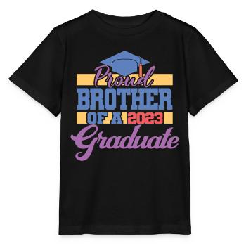 Fier frère d’un cadeau de fin d’études supérieures en 2023 - T-shirt bio MINI CREATOR Stanley/Stella Enfant - noir - Devant - Mikhail (115cm)