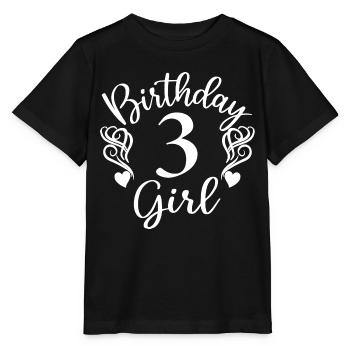 Fille de 3ème anniversaire, cadeau de 3 ans pour les enfants - T-shirt bio MINI CREATOR Stanley/Stella Enfant - noir - Devant - Mikhail (115cm)