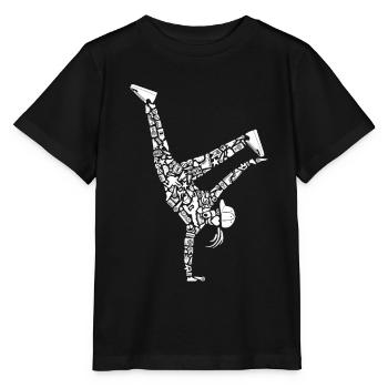 Breakdance Breakdancer Filles Femmes Breakdance - T-shirt bio MINI CREATOR Stanley/Stella Enfant - noir - Devant - Mikhail (115cm)
