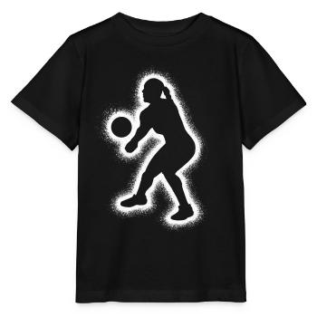 Beach Volleyball Player Women Volleyball Player - Stanley/Stella MINI CREATOR Kids’ T-Shirt - black - Front - Mikhail (115cm)