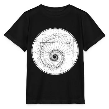 mathematische spirale - Stanley/Stella Kinder T-Shirt MINI CREATOR  - Schwarz - Vorne - Mikhail (115cm)