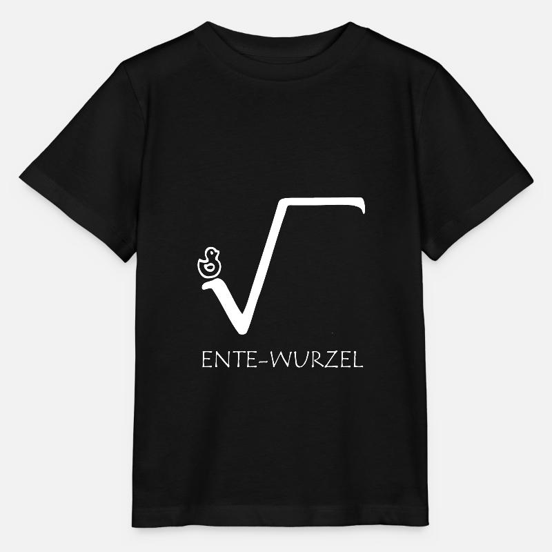 chemise de maths mathématiques de racine de canard - T-shirt bio MINI CREATOR Stanley/Stella Enfant - noir
